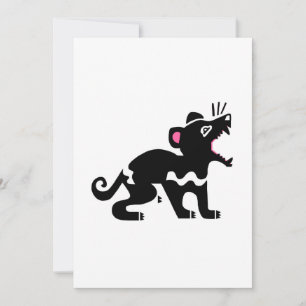クールTASMANIAN DEVIL – 絶滅危惧動物グラフィック シーズンカード