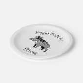 クールWARTY PIG – ワルトグ – 野生動物 –  ペーパープレート (アングル)