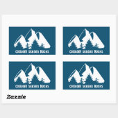 クーロワールの季節の岩 長方形シール (シート)