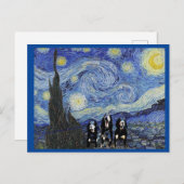 クーンハウンドスターリーナイト、ファインアートスポフ ポストカード (正面/裏面)