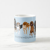 クーンハウンドパパライトブルー コーヒーマグカップ (中央)
