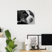 クーンハウンドパピー ポスター (ホームオフィス)