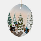 クーンハウンド·スリング セラミックオーナメント (右)