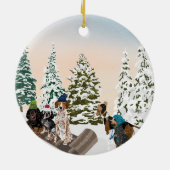 クーンハウンド·スリング セラミックオーナメント (裏面)