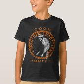 クーンハンターアメリカン愛国的ラクーン狩りトラ Tシャツ (正面)