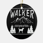 クーン狩りレイクーンハンターコンハウンドッグ セラミックオーナメント (左)