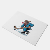 ク不気味ラムプ遊スのアイスホッケー ドアマット (アングル)