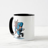 ク不気味ラムプ遊スのアイスホッケー マグカップ (正面左)