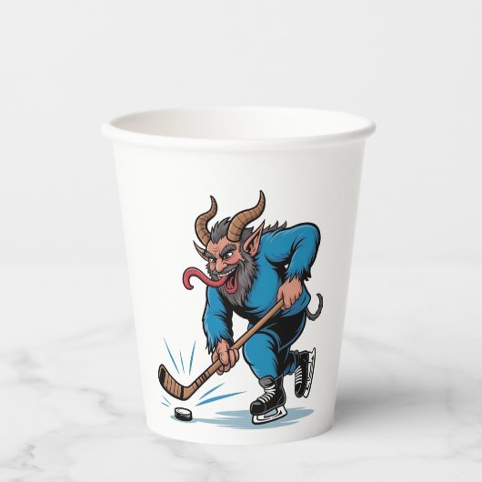 ク不気味ラムプ遊スのアイスホッケー 紙コップ (正面)