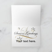 ク伝統的リスマス・サンタ・イン・ザ・パーク シーズンカード (内部)