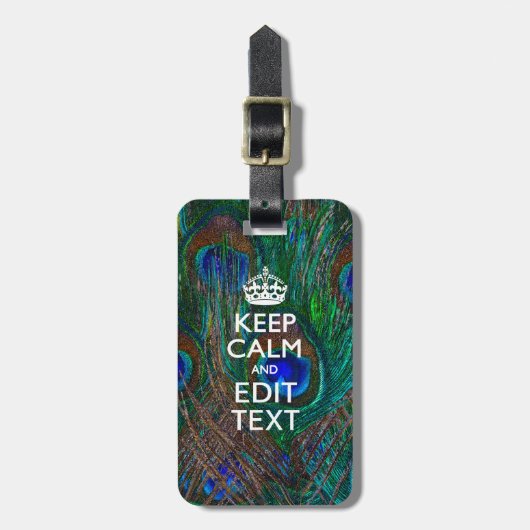 ク保ジャクの羽に落ち着いてテキストを書く ラゲッジタグ (正面縦)