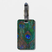 ク保ジャクの羽に落ち着いてテキストを書く ラゲッジタグ (裏面縦)