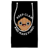 ク保ラムとプおもしろいンのシェルpun暗いBG スモールペーパーバッグ (正面)