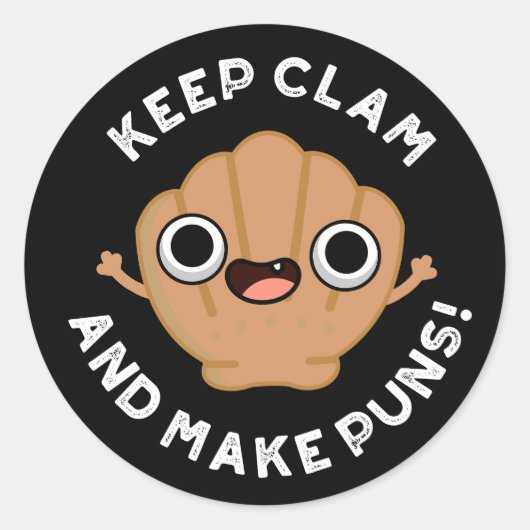 ク保ラムとプおもしろいンのシェルpun暗いBG ラウンドシール (正面)