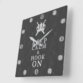 ク保ロシェのクラフトルームに落ち着いたフック スクエア壁時計 (傾斜)