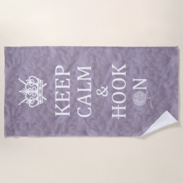 ク保ロシェ工芸品ダークに落ち着いたフック ビーチタオル