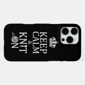 ク保ローツの静かなニット iPhoneケース (裏面横)