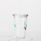 ク名門私立校風のリスマスラパーソナライズされたイト アクリルタンブラー (右)