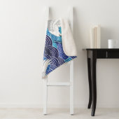 ク日本のレーン華美:鳥のパターン。 シェルパブランケット (インサイチュ)