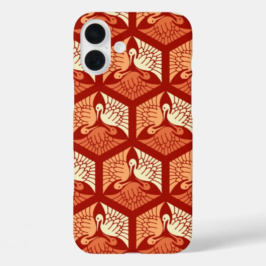 ク日本のレーン、まんだらんとライトオレンジ Case-Mate iPhoneケース (裏面)