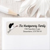 ク日本のレ飛んでいるーン |パーソナライズされた | ラベル (インサイチュ)