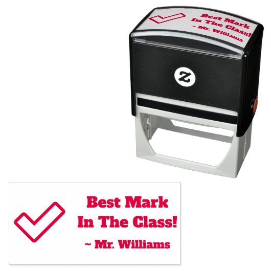 「ク最高のラスに印を付けて！」 マーキングゴム印 セルフインキングスタンプ (インサイチュ)