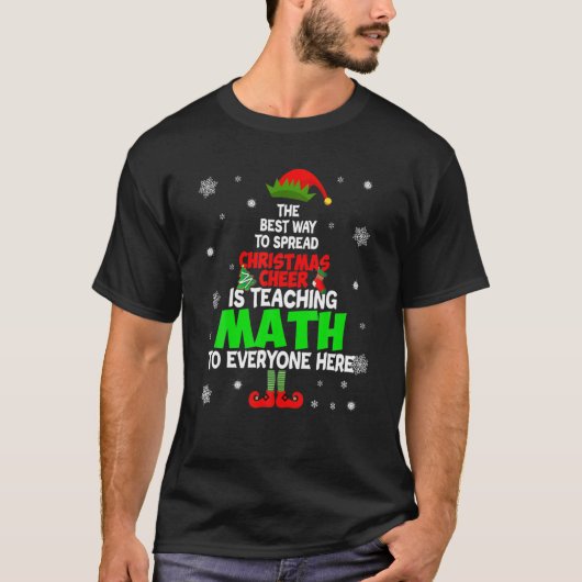 ク最高のリスマス応援を広める教え方法 Tシャツ (正面)