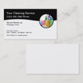 ク最高のリーニングサービス名刺 名刺 (正面/裏面)