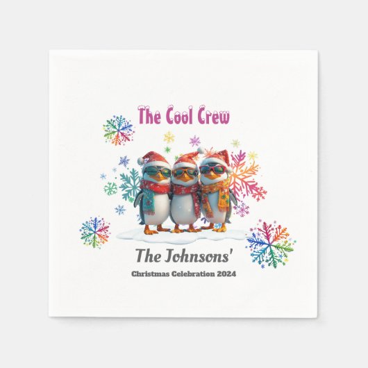 ク来ループ・クリスクールトで冷えのまわりになさい スタンダードカクテルナプキン (正面)