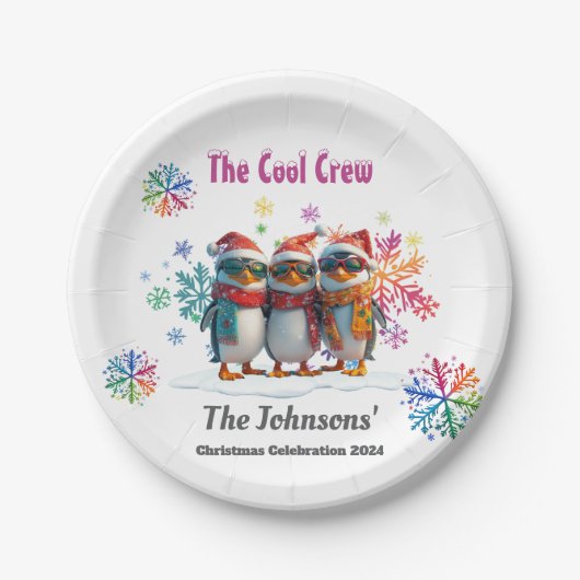 ク来ループ・クリスクールトで冷えのまわりになさい ペーパープレート (正面)