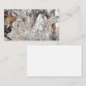 ク澄んォーツクリスタル名刺 名刺 (正面/裏面)