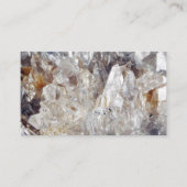 ク澄んォーツクリスタル名刺 名刺 (正面)