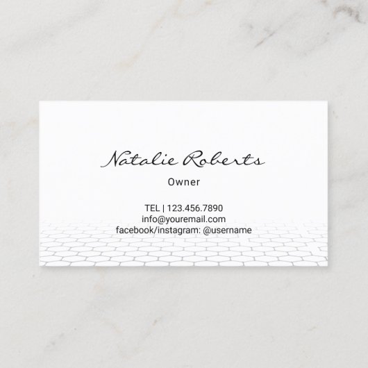 ク王室のイーンビー&ヴィンテージローレルリースロゴ 名刺 (裏面)