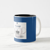 ク王室のラウンイングリッシュティーポットマグ ツートーンマグカップ (正面右)