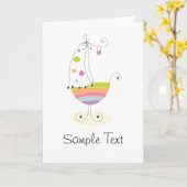 ク生まれたばかりのリブ カード (黄色い花)