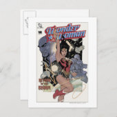 ク疑問に思チニ色の女性リターン ポストカード (正面/裏面)