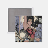 ク疑問に思チニ色の女性リターン マグネット (正面/裏面)