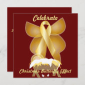 ク祝リスマス·バタフライ効果 招待状 (正面/裏面)