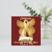 ク祝リスマス·バタフライ効果 招待状 (スタンド正面)