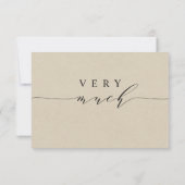 ク素朴ラフェイクフト紙サンキューカード サンキューカード (裏面)