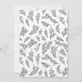 ク素朴ラフ与え感謝していThanksgivingディナーのカード 招待状 (裏面)