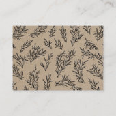 ク素朴ラフ与え感謝祭座席表 エンクロージャーカード (裏面)