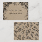 ク素朴ラフ与え感謝祭座席表 エンクロージャーカード (正面/裏面)