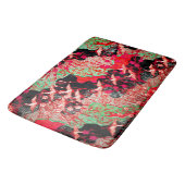 ク飛んでいるレーン,春の花赤日本のフローラ バスマット (アングル)