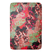 ク飛んでいるレーン,春の花赤日本のフローラ バスマット (正面縦)