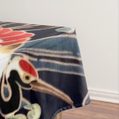 ク飛んでいるレーン，波，春の花日本のフローラ テーブルクロス (インサイチュ)