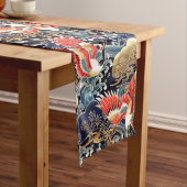 ク飛んでいるレーン,波,春の花日本のフローラ ミディアムテーブルランナー (インサイチュ)