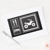 ク食べアッド！ 長方形シール (封筒)