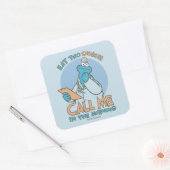 ク食べッキーを2個、朝に電話して スクエアシール (封筒)