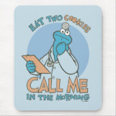 ク食べッキーを2個、朝に電話して マウスパッド (正面)